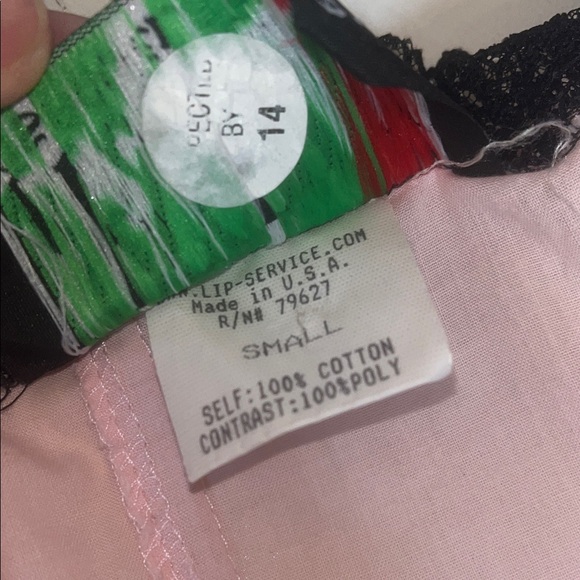 Vintage Lip Service Rosary’s Garden Blush and Black Lace Corset - Picture 6 of 6